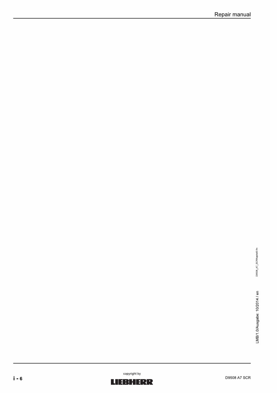 LIEBHERR D9508 A7 Diesel Engine Service Manual preview img 8