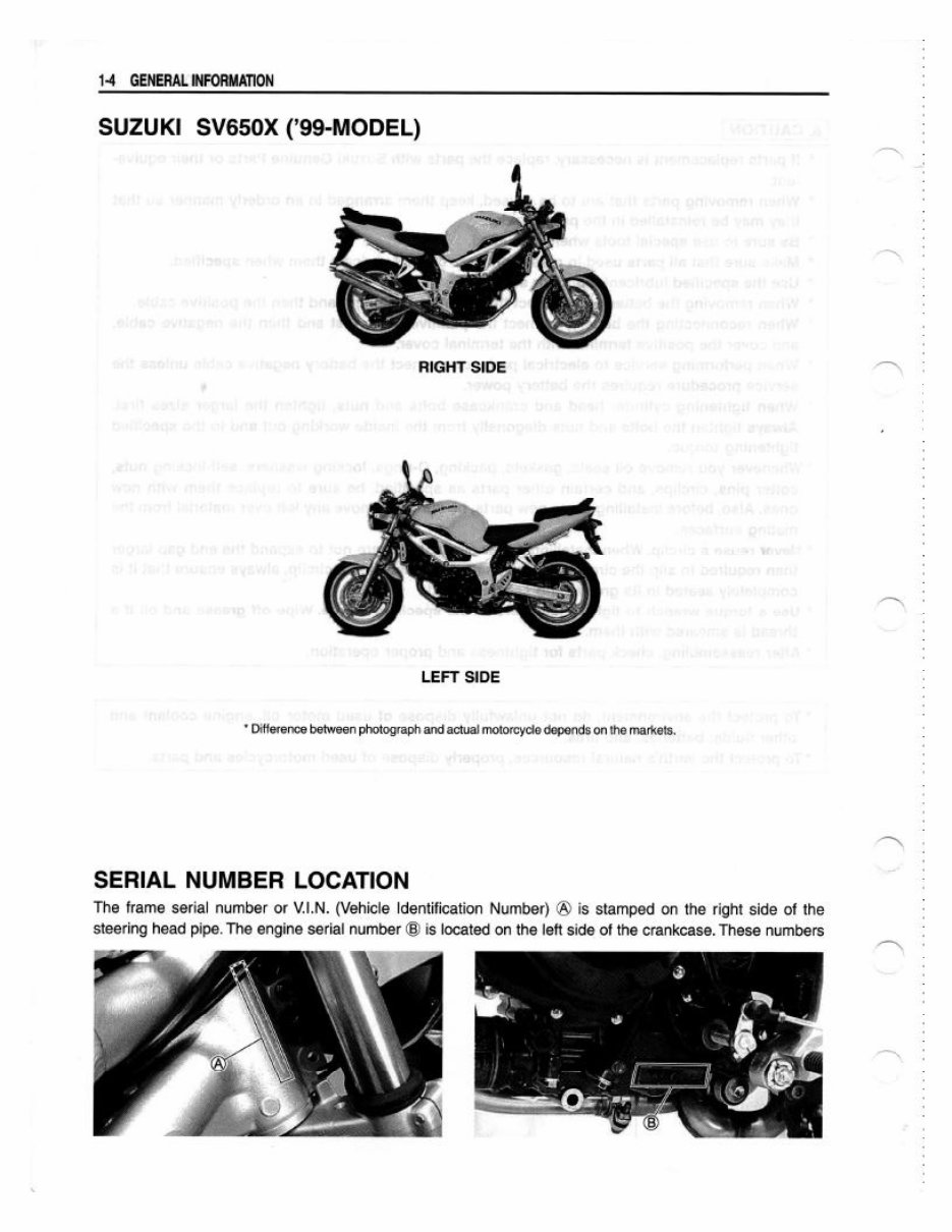  Suzuki SV650 SV 650 98-02 Service Repair Workshop Manual preview img 7
