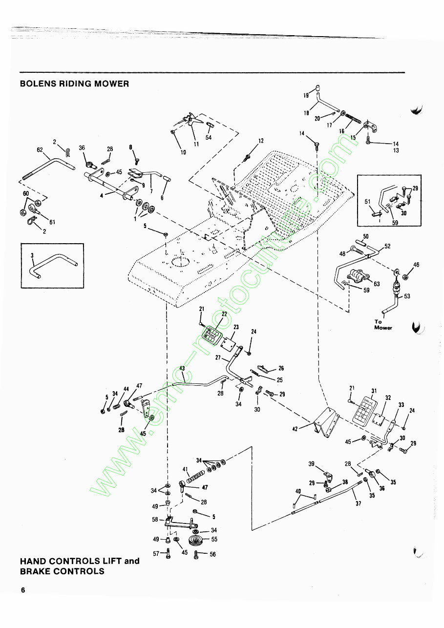 Bolens Rear Engine Riding Mower Master Parts Manual preview img 6