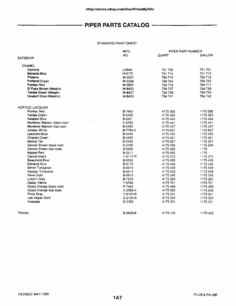 PIPER CHEROKEE PA-28 PA-28R Parts Catalog Manual - preview img 7