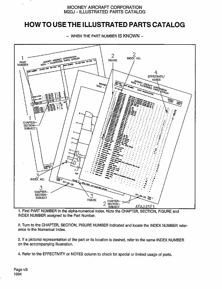Mooney M20J Illustrated Parts Catalog IPC Manual M20-J IPL - preview img 7