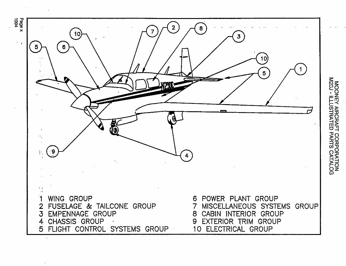 Mooney M20J Illustrated Parts Catalog IPC Manual M20-J IPL - preview img 9