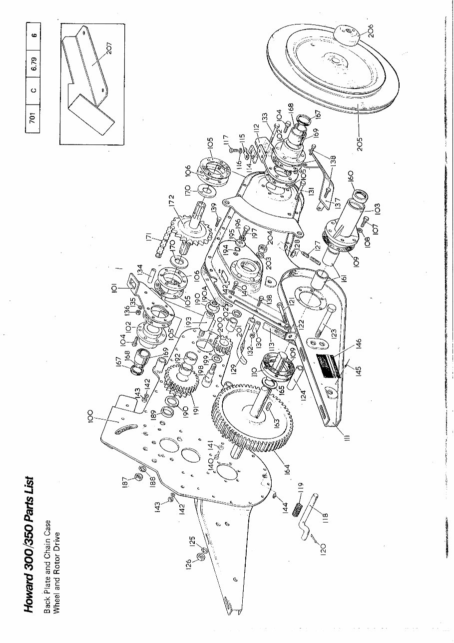HOWARD ROTAVATOR 300, 350 Parts LIST preview img 8