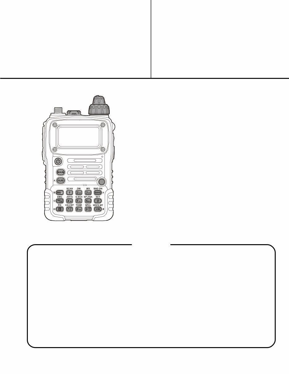 VERTEX YAESU VX-7R Repair Service Manual preview img 1