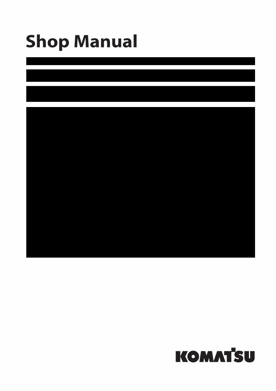 Komatsu SAA4D107E-1 and SAA6D107E-1 engine shop manual preview img 1