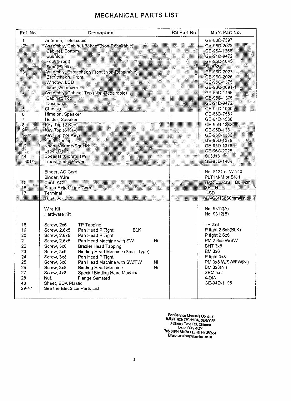 Realistic Pro-2042 Programmable Scanner Service & Repair Manual preview img 3