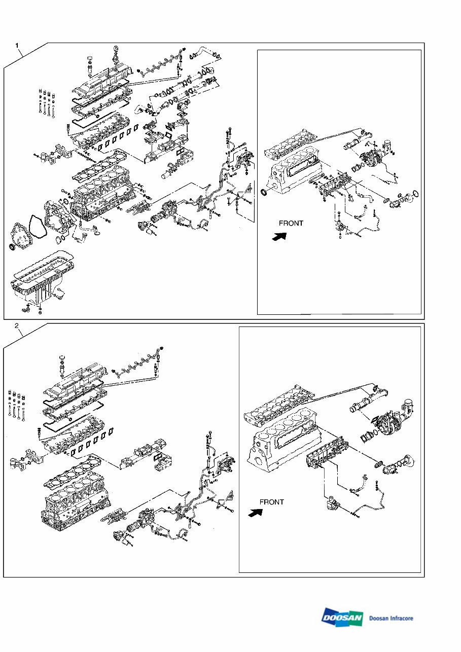 DAEWOO DOOSAN DX490LC-3 Crawler Excavator Service Parts Catalogue Manual preview img 1