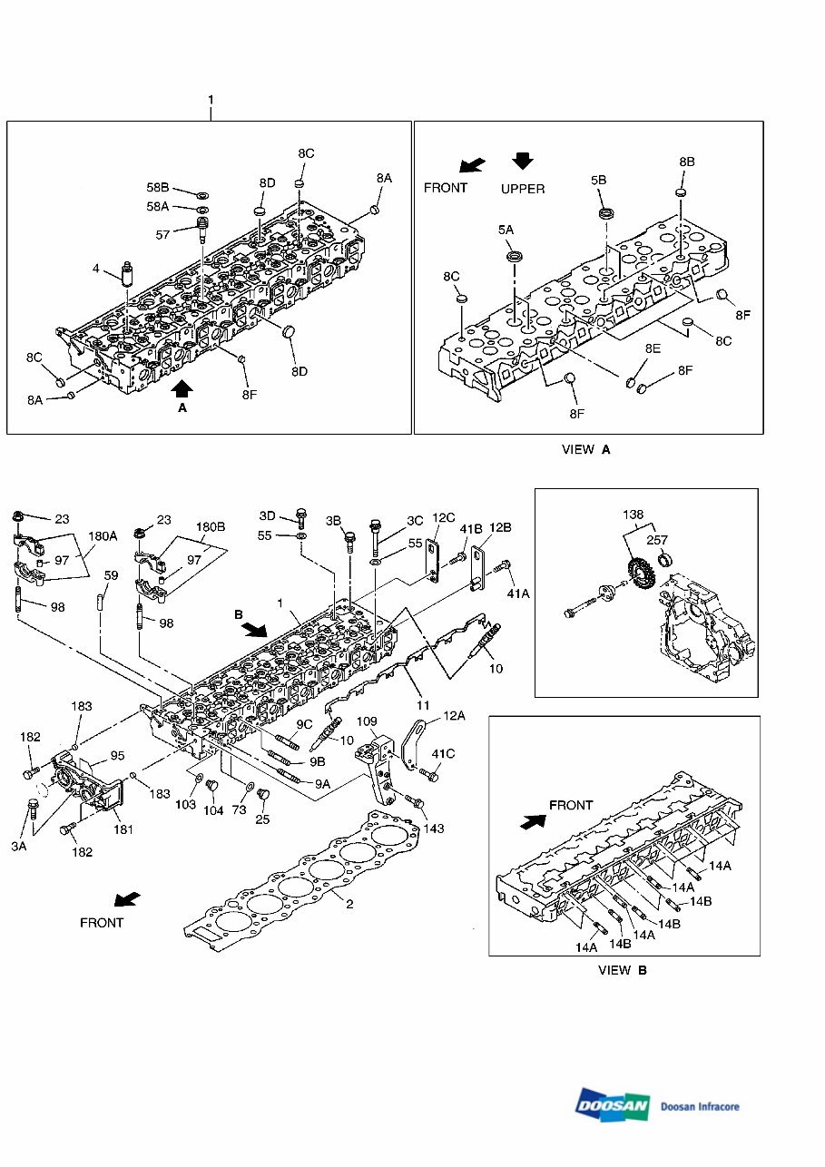 DAEWOO DOOSAN DX490LC-3 Crawler Excavator Service Parts Catalogue Manual preview img 5