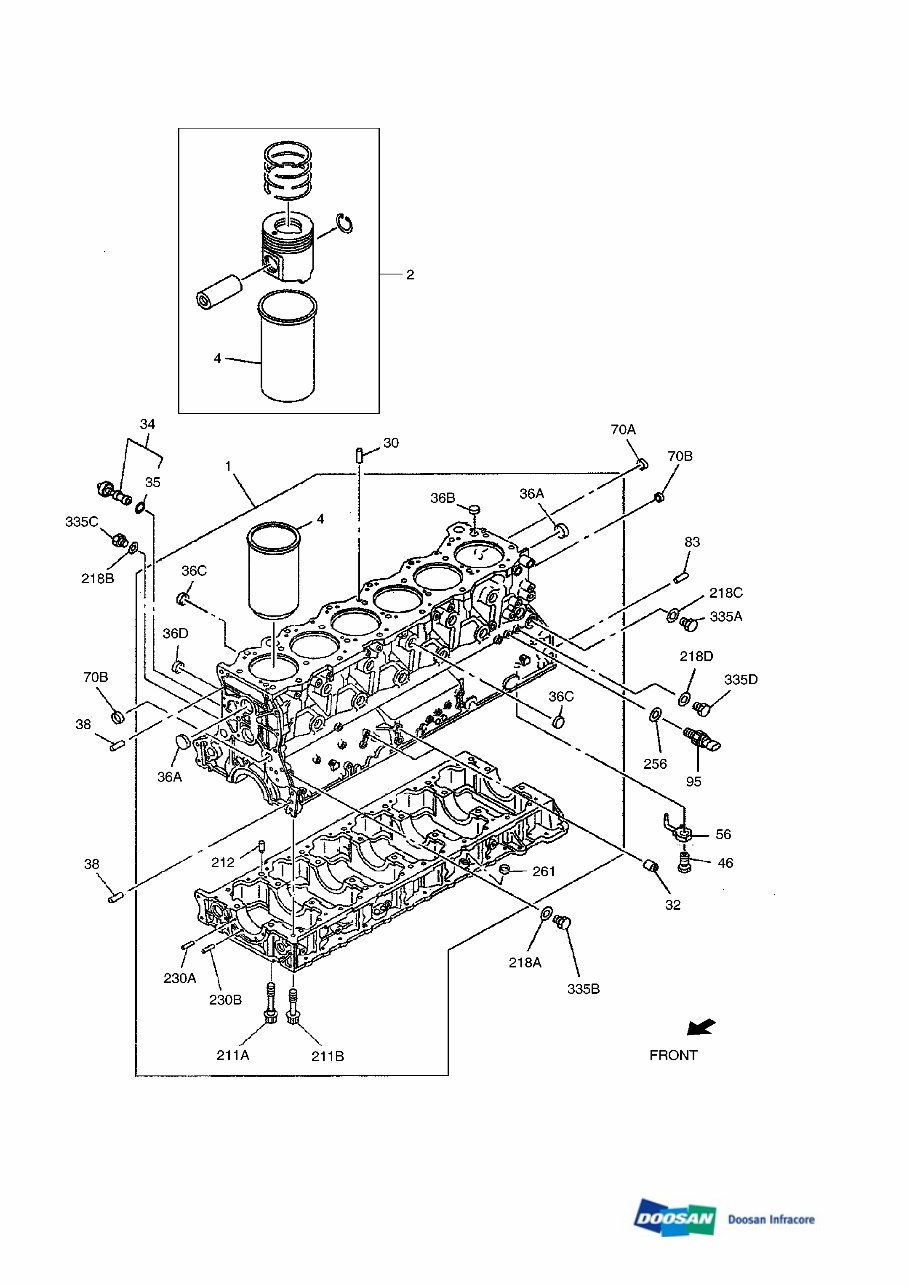 DAEWOO DOOSAN DX490LC-3 Crawler Excavator Service Parts Catalogue Manual preview img 8