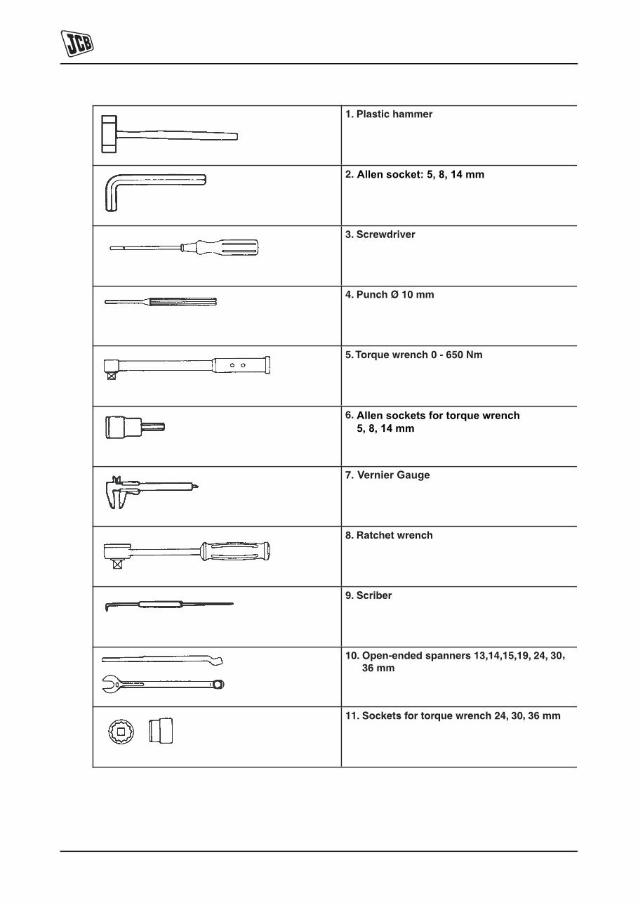JCB HM Range Medium and Large Hydraulic Breakers Service Repair Manual preview img 10