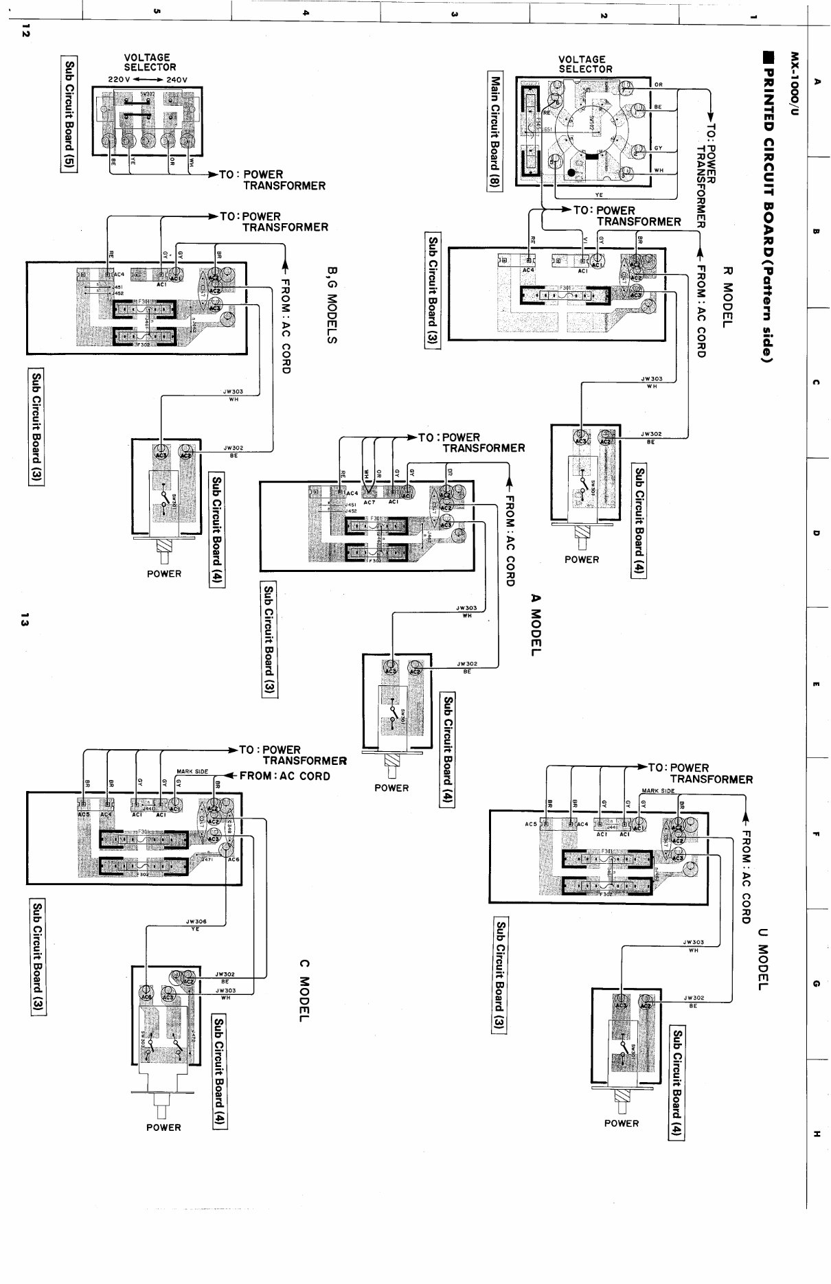 Yamaha mx1000 mx-1000 u power amplifier service manual full preview img 10