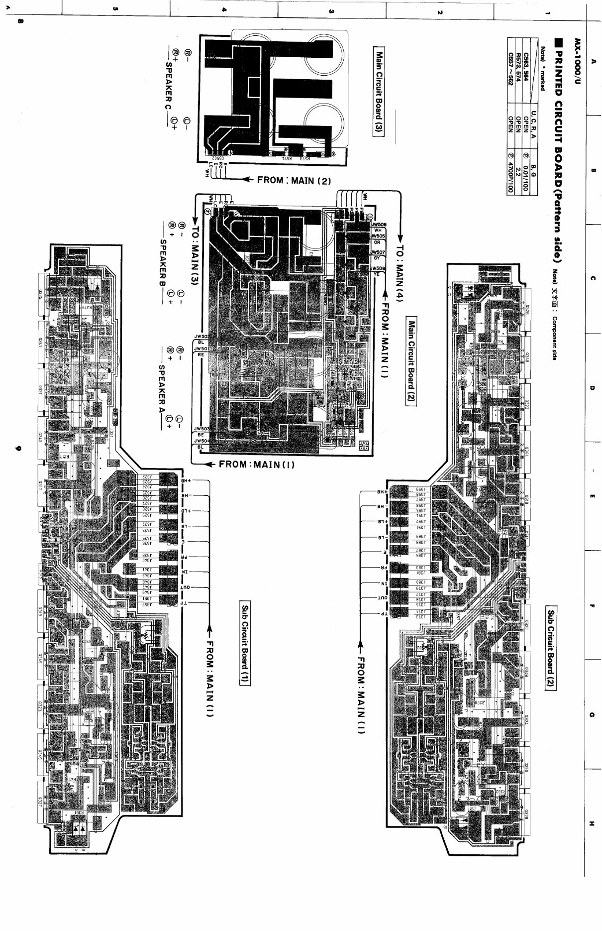 Yamaha mx1000 mx-1000 u power amplifier service manual full preview img 8