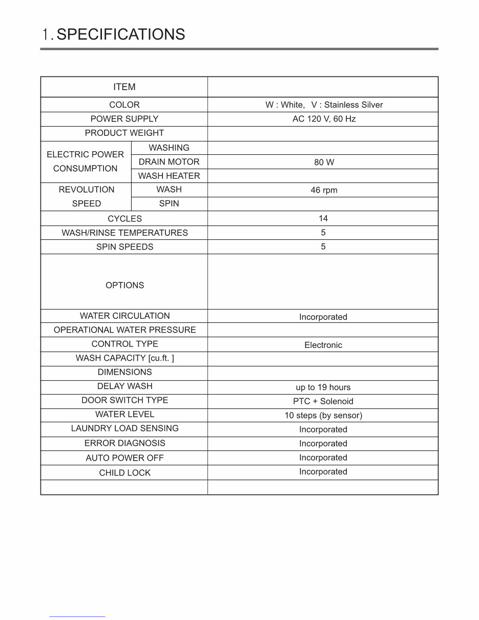 LG WM9000HVA WM9000HWA Service Manual and Repair Guide preview img 3