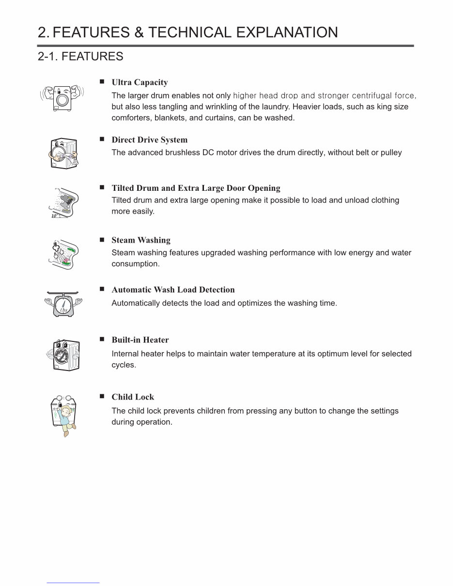 LG WM9000HVA WM9000HWA Service Manual and Repair Guide preview img 4