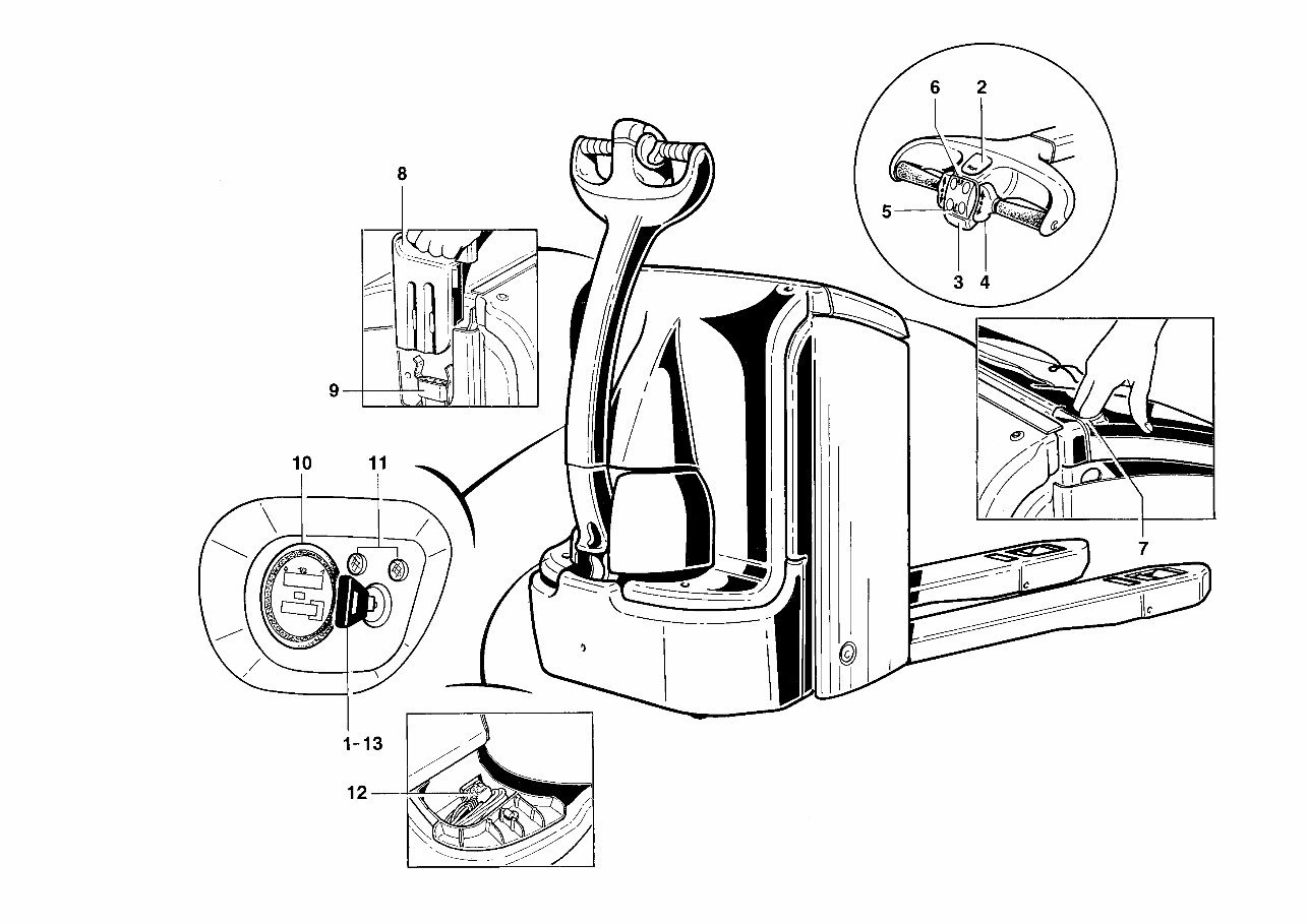 Linde Electric Pallet Truck Type 360: T16, T18, T20 Operating Instructions (User Manual) preview img 10
