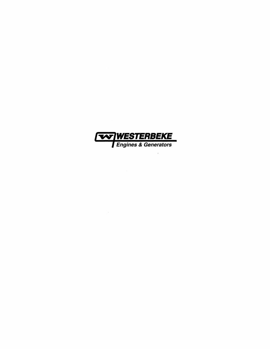 WESTERBEKE W-13 & W-18 Marine Diesel Engine Service Manual preview img 6
