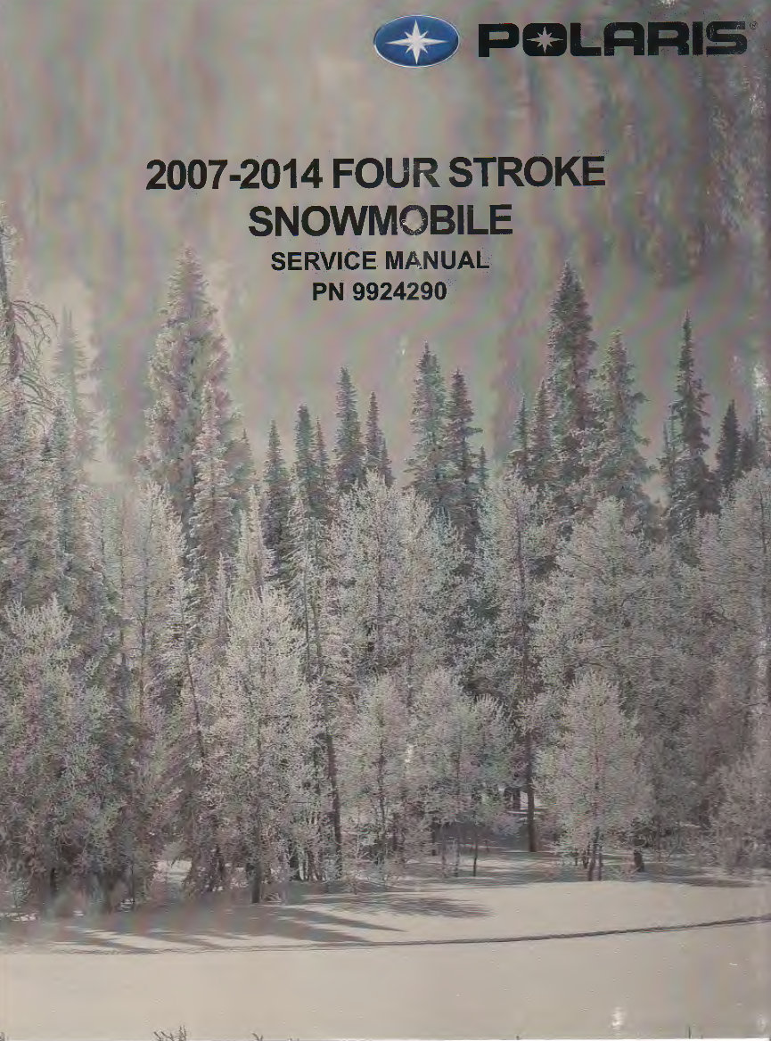 2006-2014 Polaris 4-Stroke Snowmobile Service & Repair Manual preview img 1