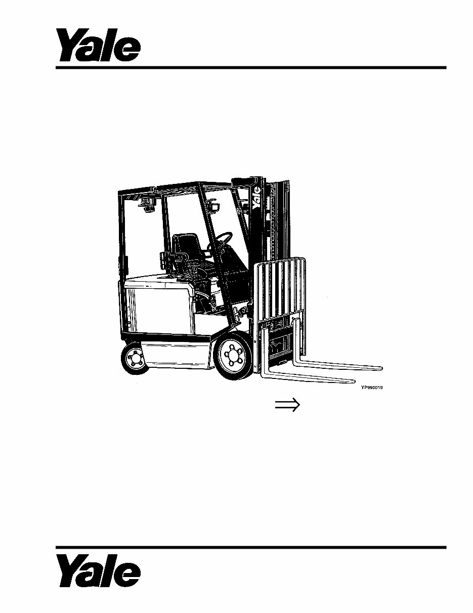 Yale ERC 030 AG, ERC 030 BG, ERC 040 AG, ERC 040 BG (A814) Lift Truck Parts Manual preview img 1