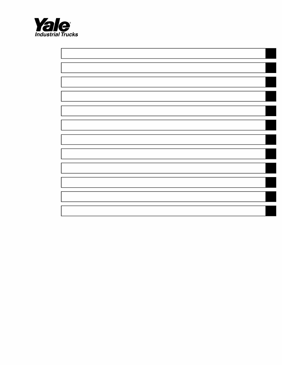 Yale ERC 030 AG, ERC 030 BG, ERC 040 AG, ERC 040 BG (A814) Lift Truck Parts Manual preview img 3