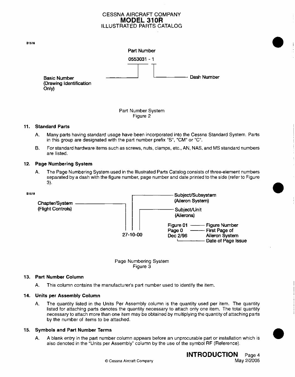 Cessna 310R IPC parts manual P533-15-12 310 R preview img 8