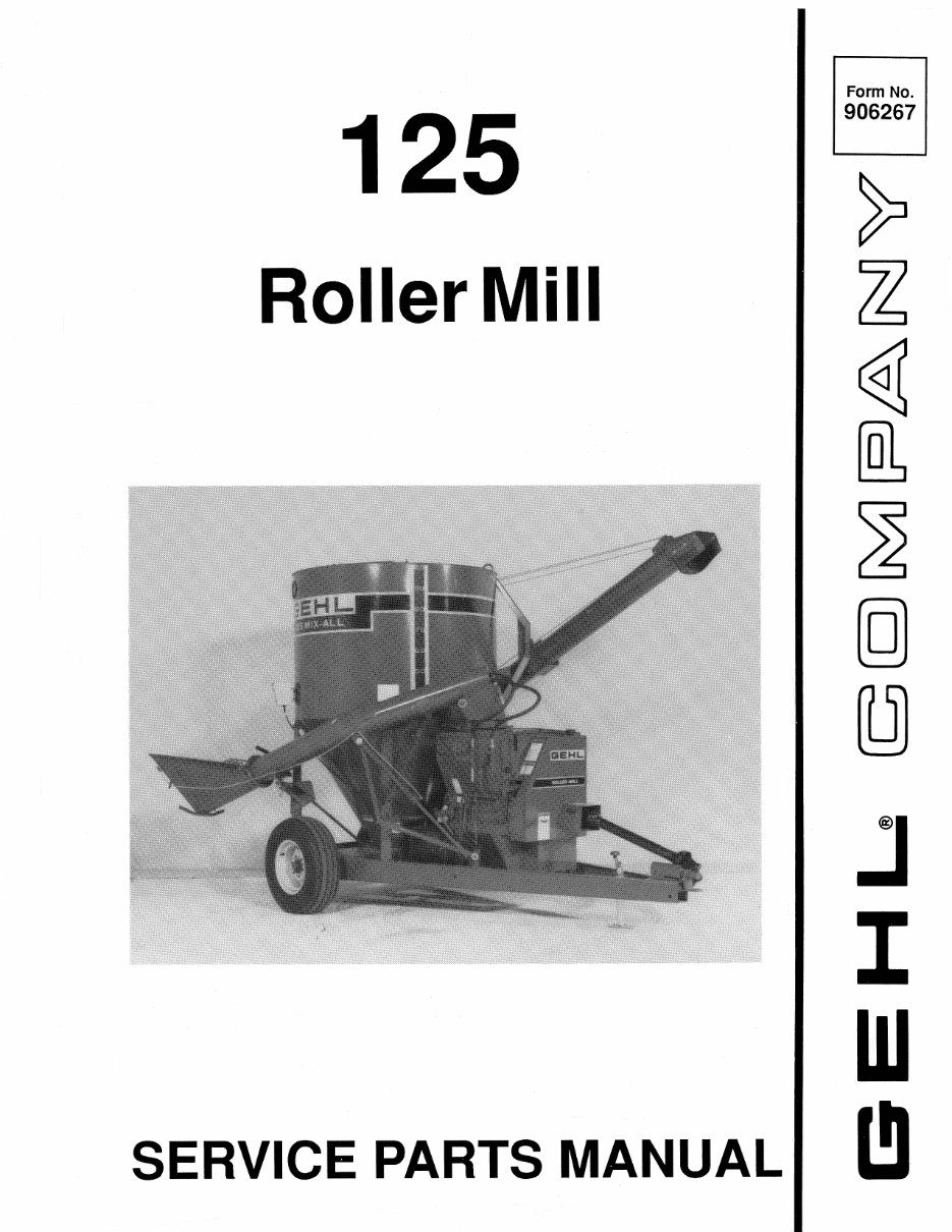 GEHL 125 MIX-All Parts Manual preview img 1