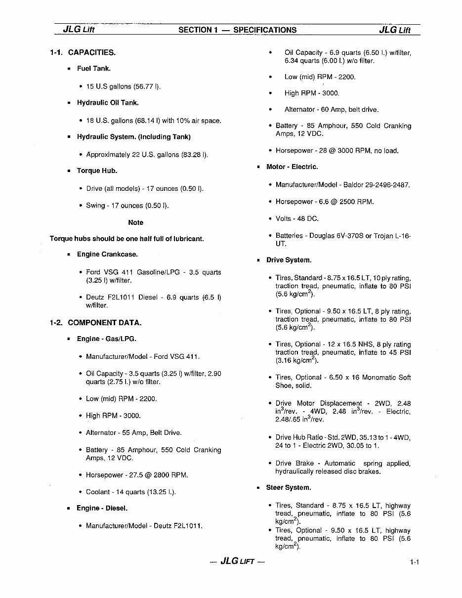 JLG Boom Lifts 34HA Service Repair Workshop Manual (P/N:3120675) preview img 7