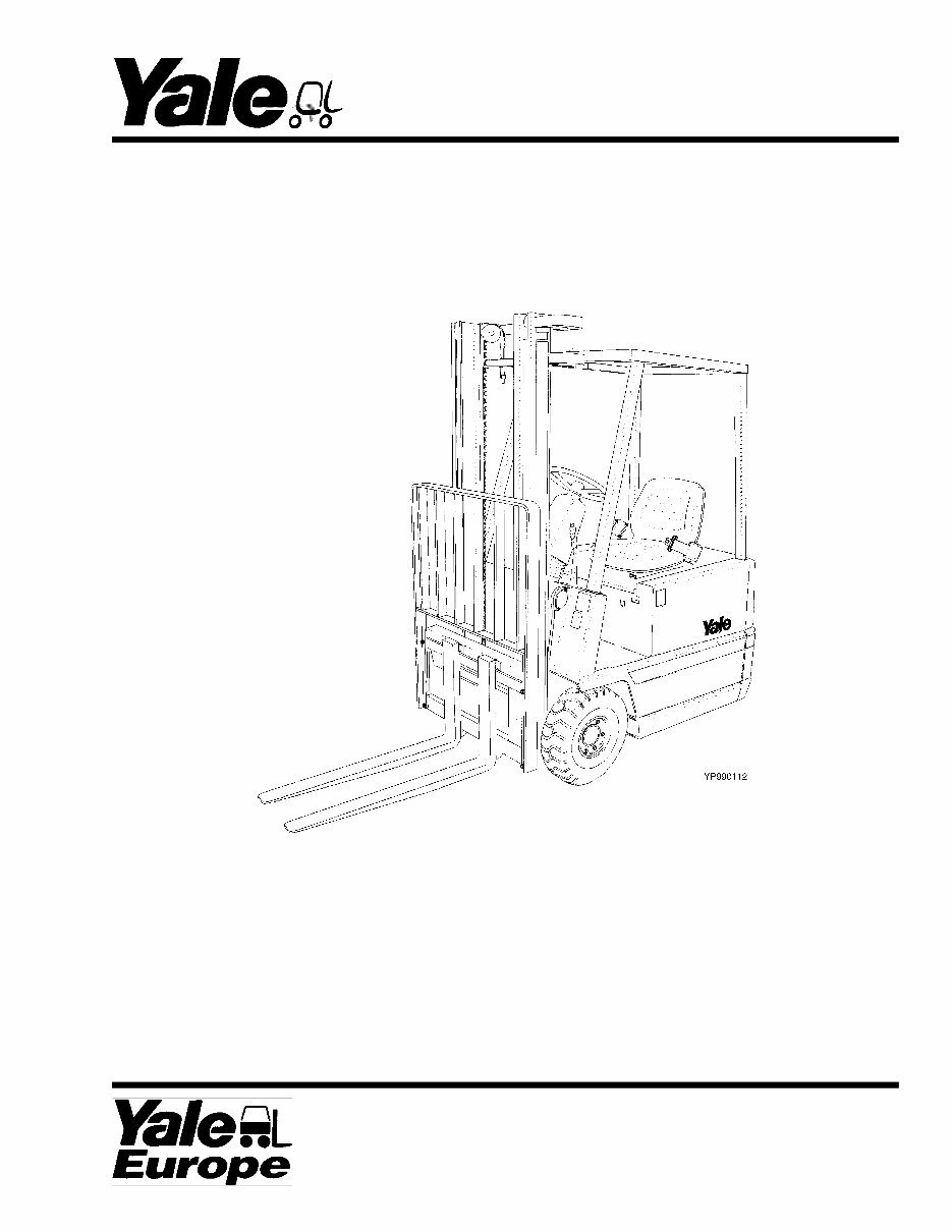 Yale (A888) ERP10-15RCF Forklift Parts Manual preview img 1