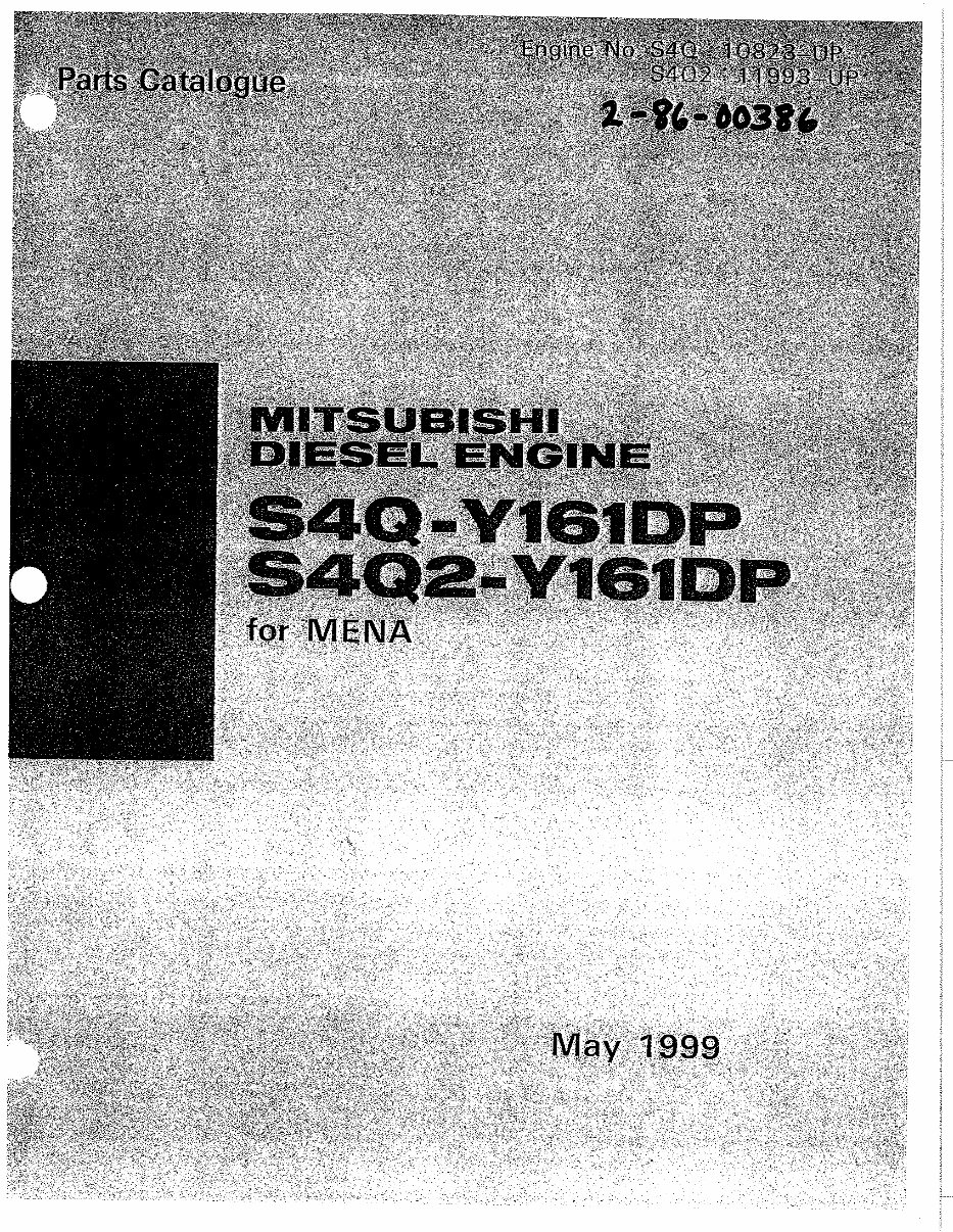 Mitsubishi S4Q, S4Q2 Parts list preview img 1