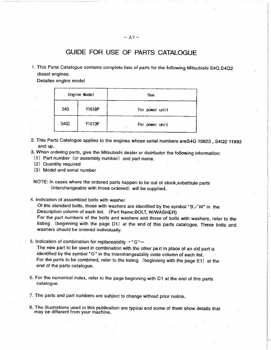 Mitsubishi S4Q, S4Q2 Parts list preview img 9