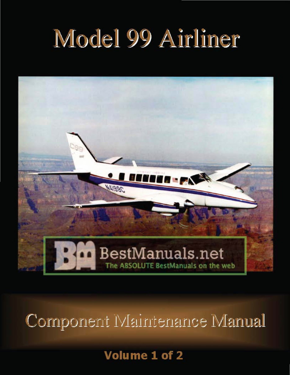 Beechcraft 99 Airliner Service Manual & Parts -6- Manuals - preview img 1
