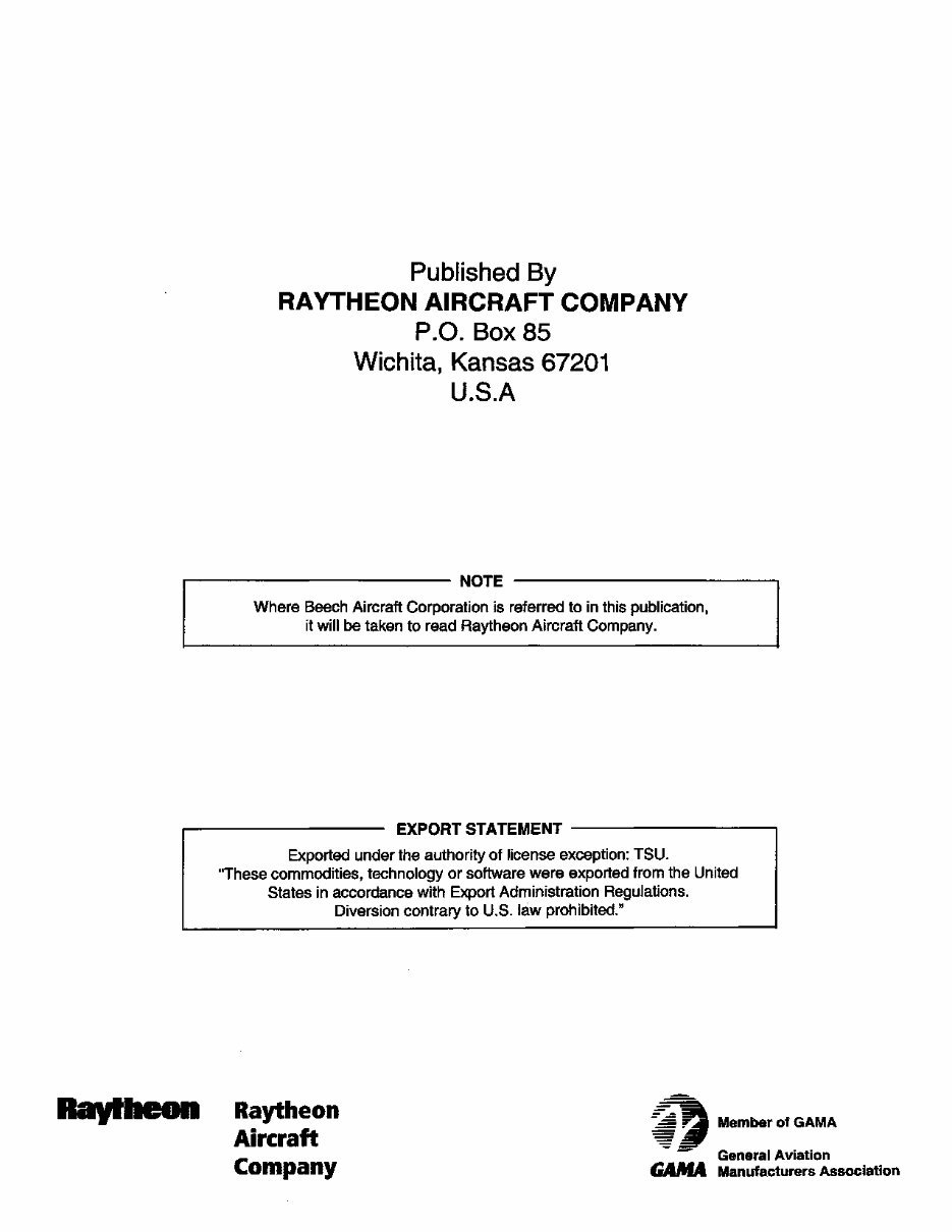 Beechcraft 99 Airliner Service Manual & Parts -6- Manuals - preview img 3