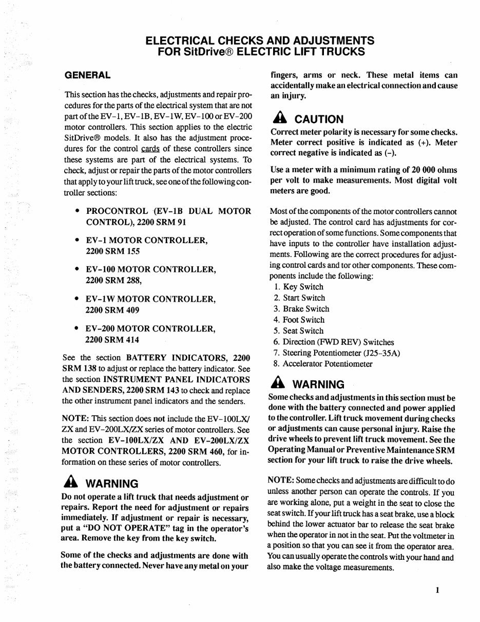 HYSTER B114 (E20B, E25B, E30BS) Electric Forklift Service Repair Manual + Parts Manual preview img 5