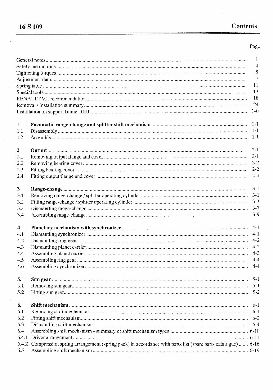 Renault Gearbox ZF 16 S 109 Workshop Manual preview img 2
