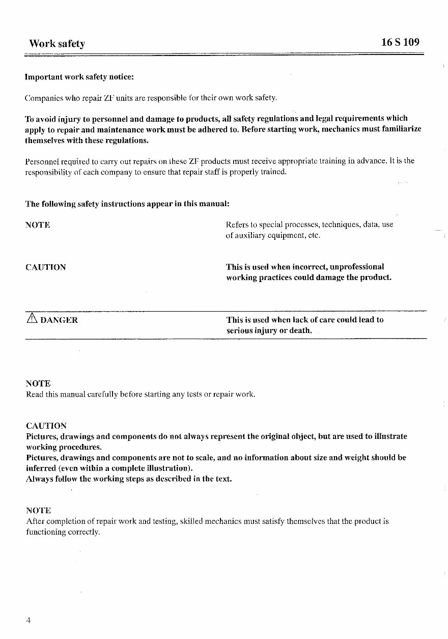 Renault Gearbox ZF 16 S 109 Workshop Manual preview img 6