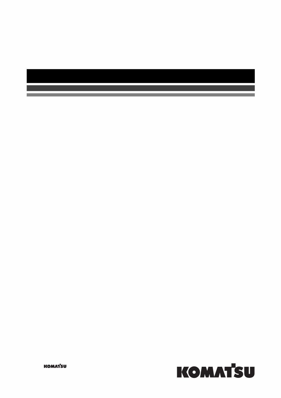 KOMATSU WA115-3 Wheel Loader Service Repair Manual + Operation & Maintenance Manual preview img 1