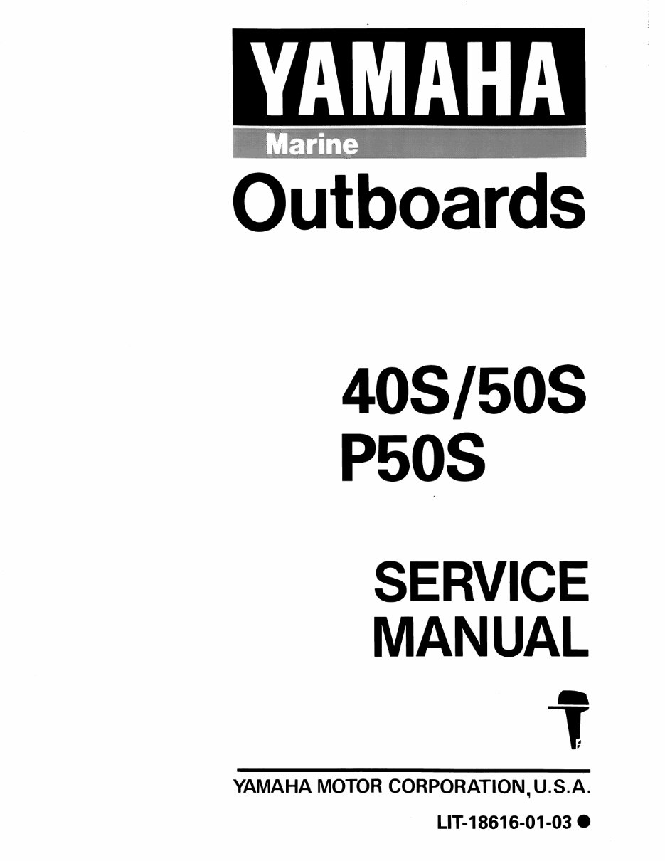 1994 Yamaha 40PLRS Outboard Service & Repair Manual preview img 1