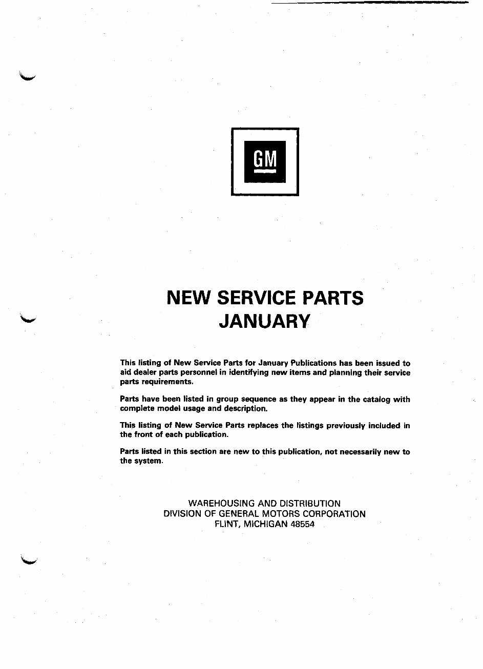 52A 1979-1984 GM Trucks Illustration Catalogue preview img 1