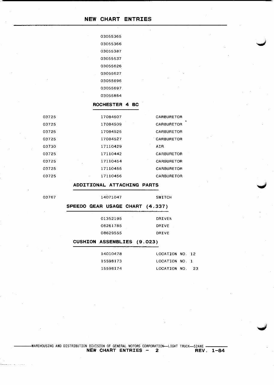 52A 1979-1984 GM Trucks Illustration Catalogue preview img 4