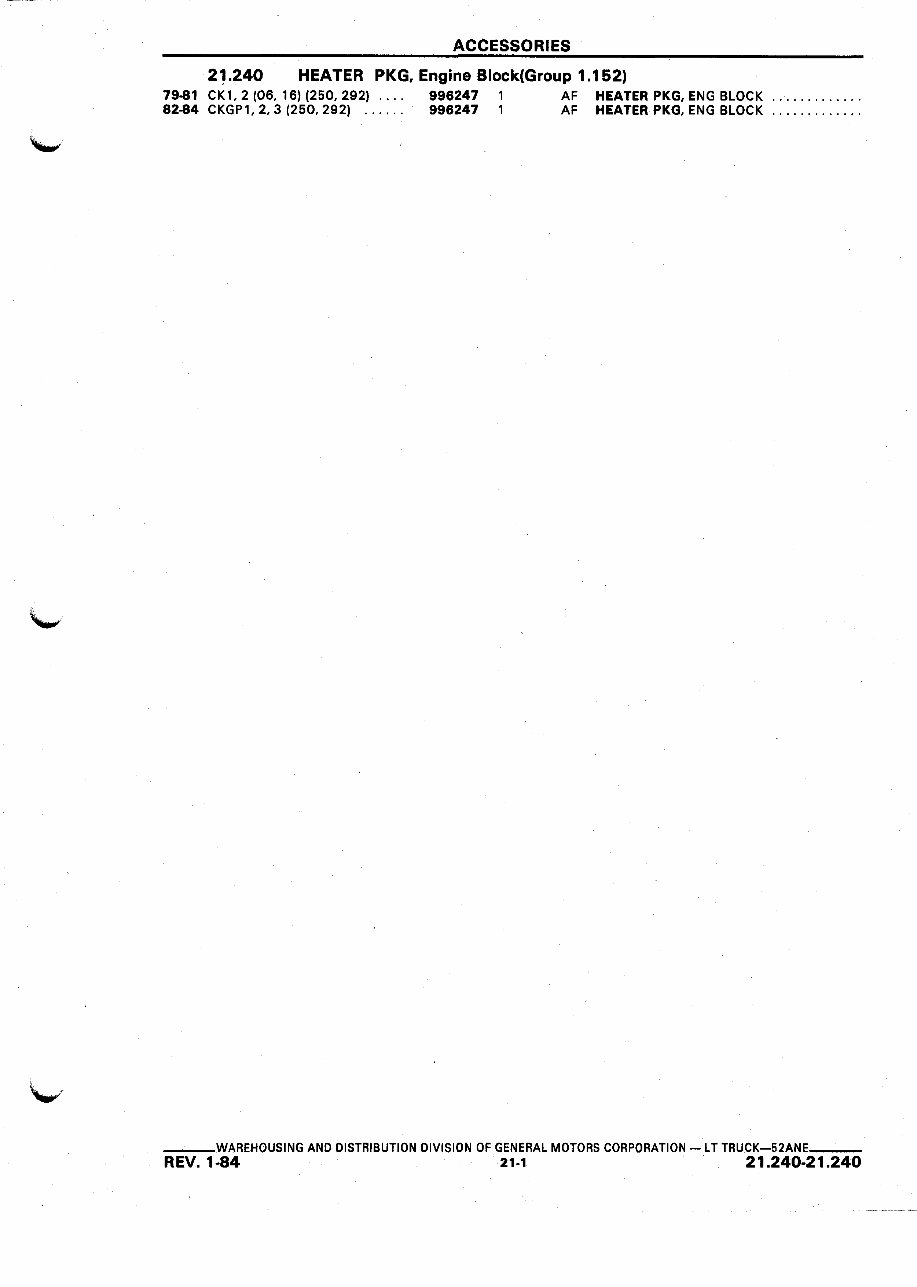 52A 1979-1984 GM Trucks Illustration Catalogue preview img 5