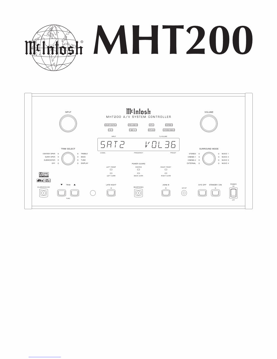 McIntosh MHT-200 , Original Service Manual preview img 1