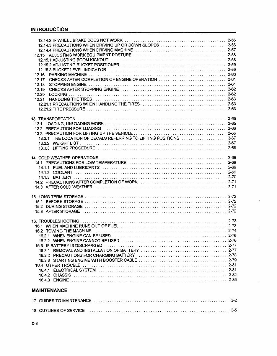 KOMATSU WA250-3 Wheel Loader Operation & Maintenance Manual (S/N: 53001 and up) preview img 9