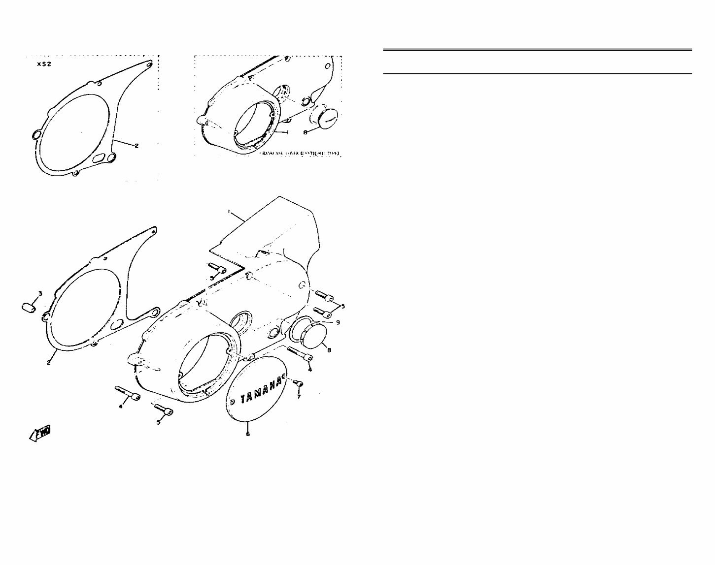 Yamaha XS1/XSB/XS2 TX650 Parts Catalog preview img 8
