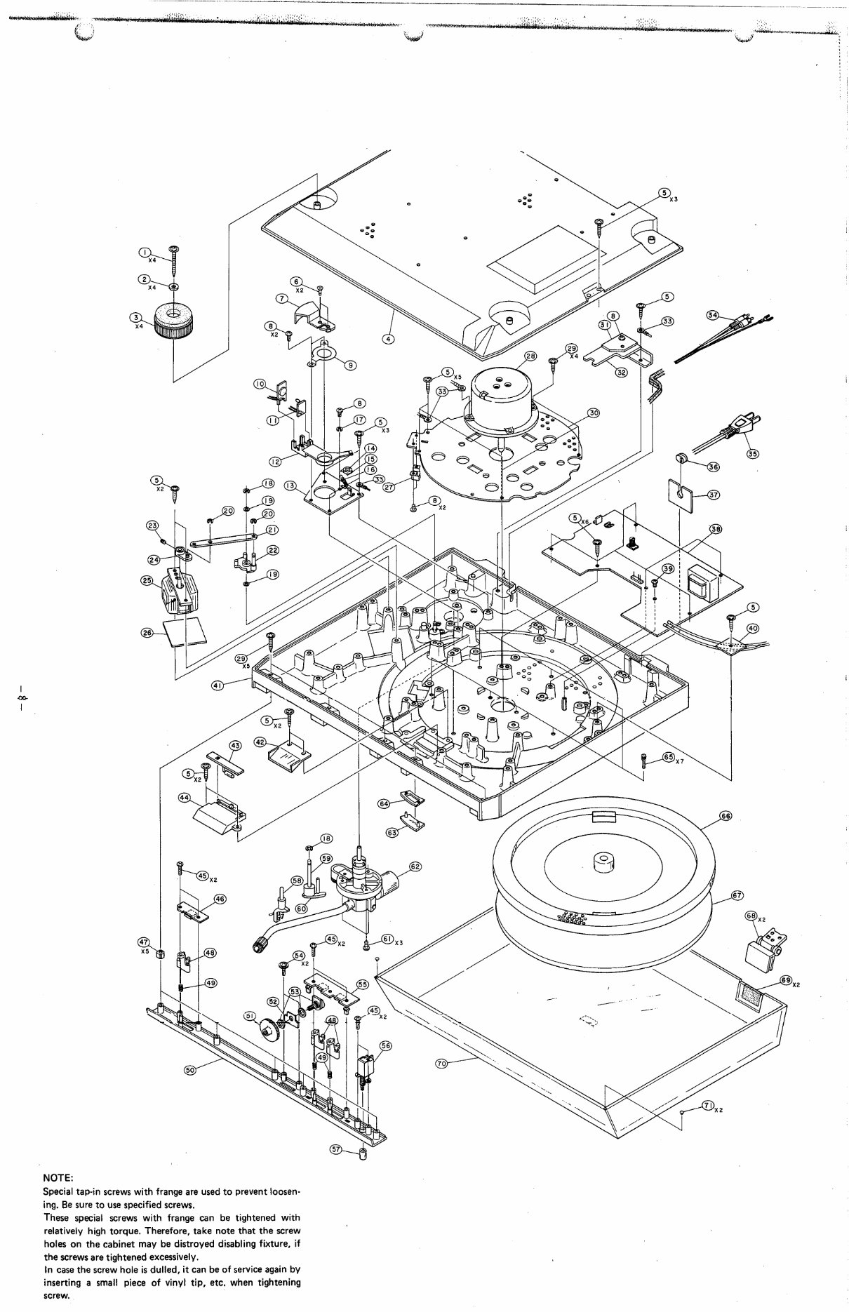 Denon DP30L Servo-Controlled Record Player Service Manual preview img 9