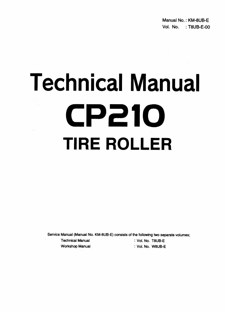 Dynapac CP205 roller workshop manual preview img 1