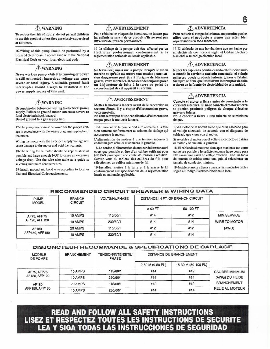 PENTAIR PINNACLE SWIMING POOL PUMP Service Manual preview img 6