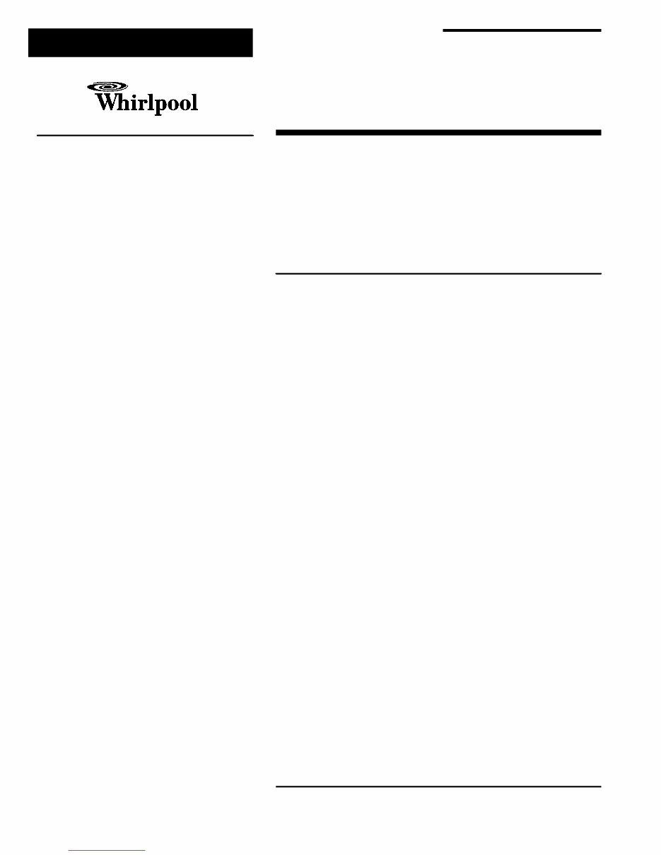 WHIRLPOOL MAX 18 / AW MICROWAVE OVEN Repair Manual preview img 1