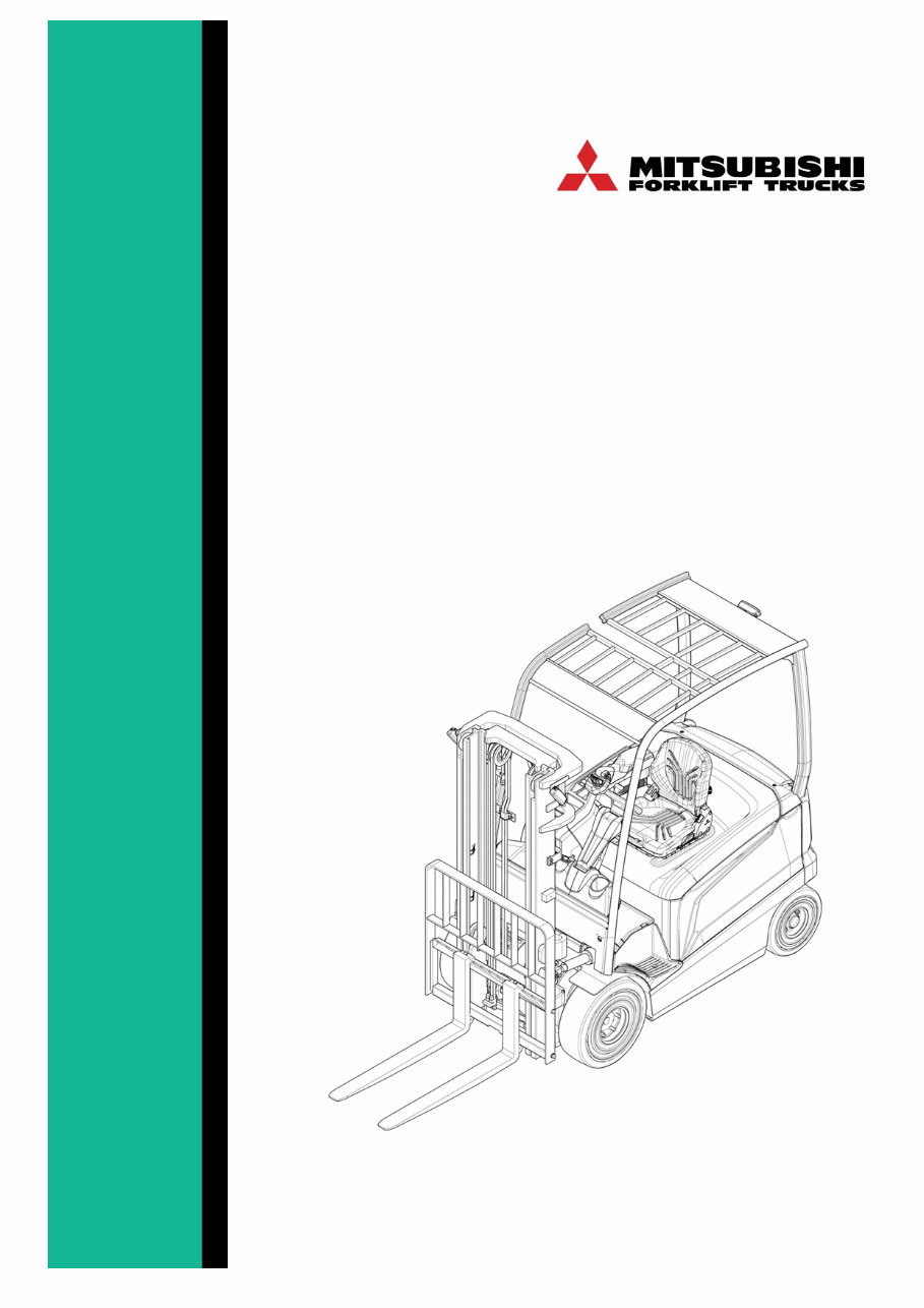 Mitsubishi Electric Forklift Truck FB25CN, FB25N, FB30CN, FB30N, FB35N Operating and Maintenance Instructions preview img 1