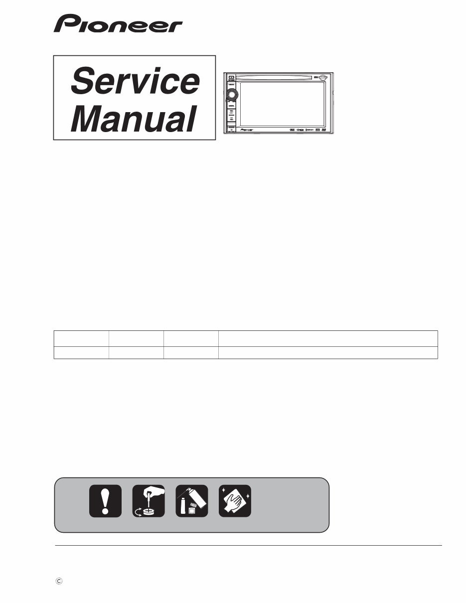 Pioneer AVIC-X930BT X9310BT Service Manual & Repair Guide preview img 1