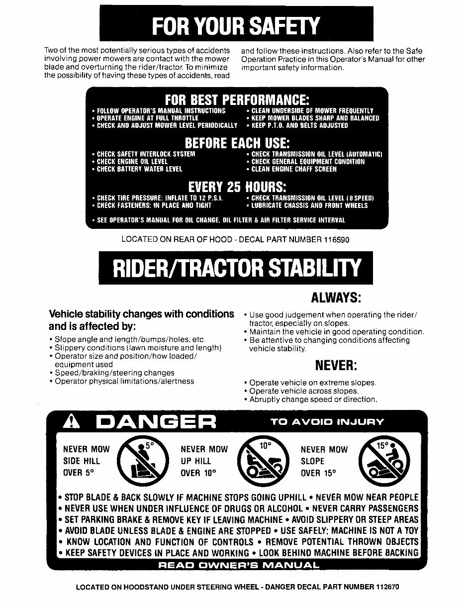 TORO Wheel HORSE 212H RIDE on MOWER Service Repair Manual preview img 2