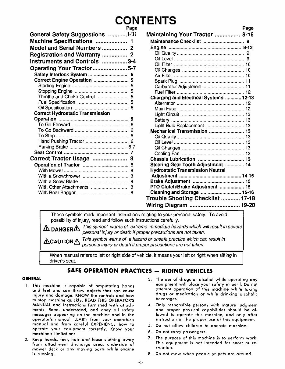 TORO Wheel HORSE 212H RIDE on MOWER Service Repair Manual preview img 5